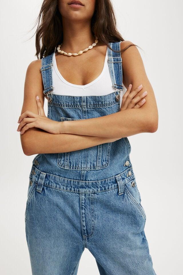 Cotton On Denim Overall Saltwater Blue
