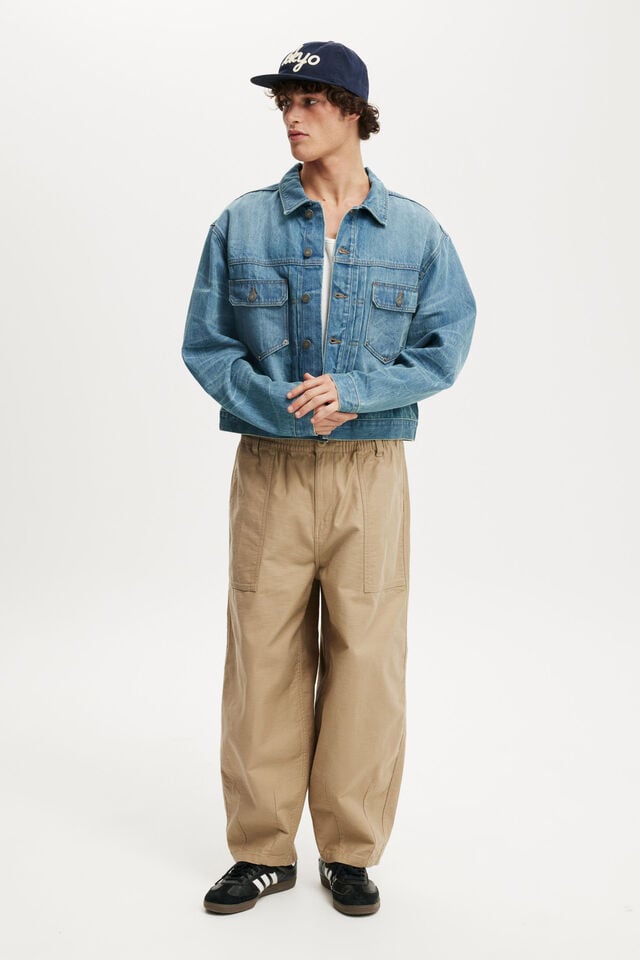 Cotton On Denim Rinse Jacket Rattle Blue