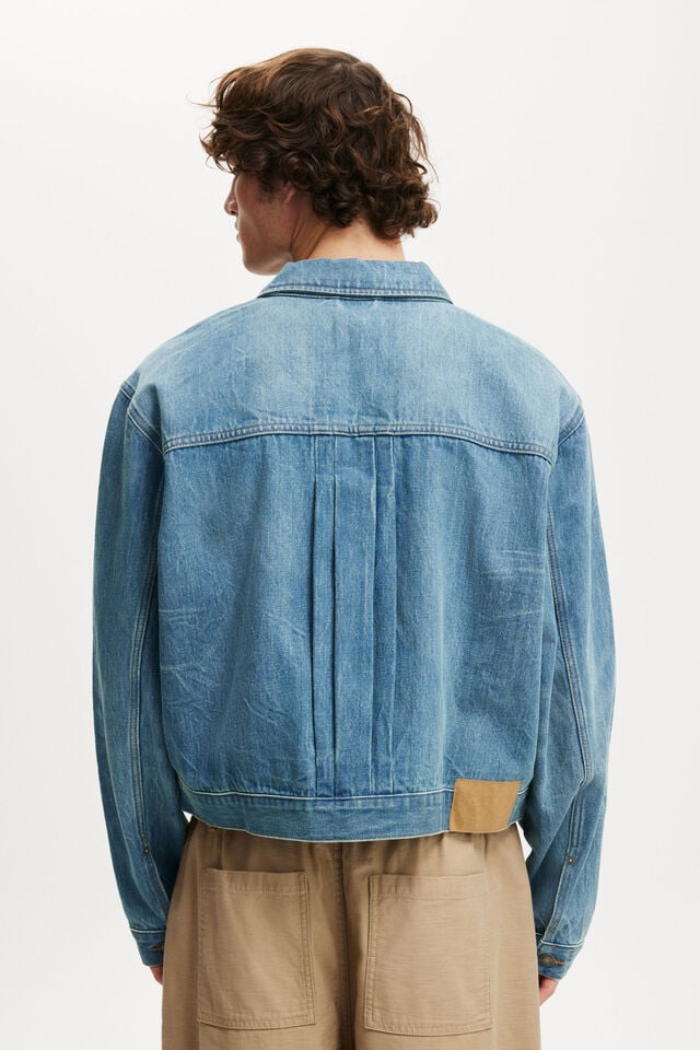 Cotton On Denim Rinse Jacket Rattle Blue