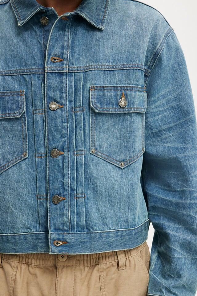 Cotton On Denim Rinse Jacket Rattle Blue