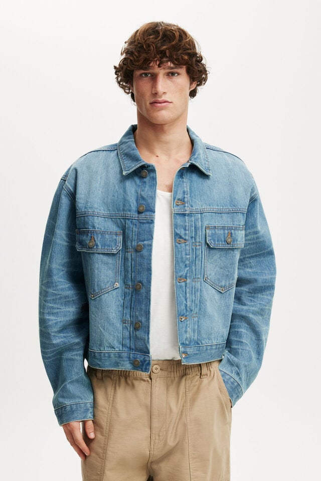 cotton on Denim Rinse Jacket rattle blue
