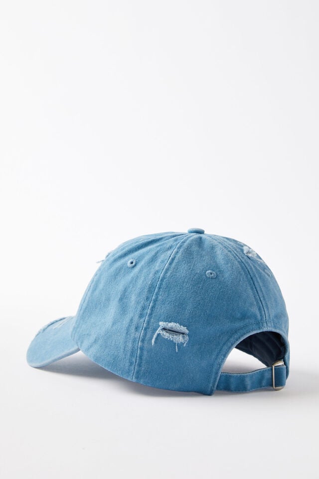 Cotton On Distressed Club Cap Retro Blue