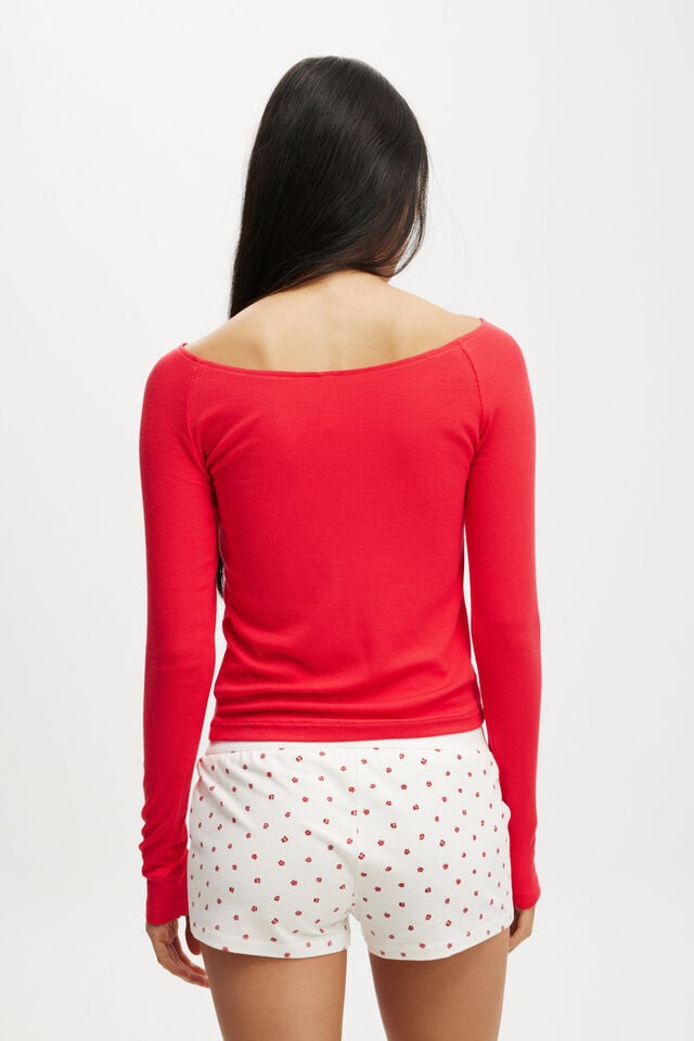 Cotton On Dreamy Soft Boyshort Rose Scarlet