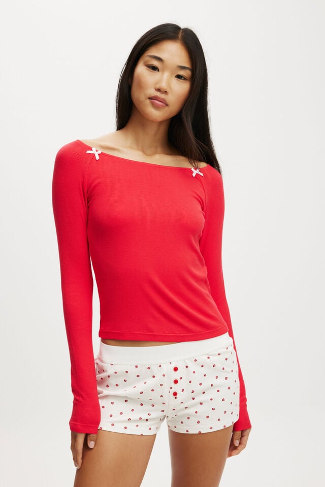 Cotton On Dreamy Soft Boyshort Rose Scarlet