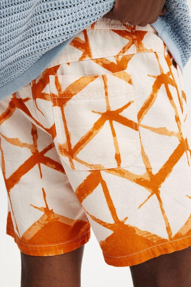 Cotton On Easy Short Orange Abstract Print