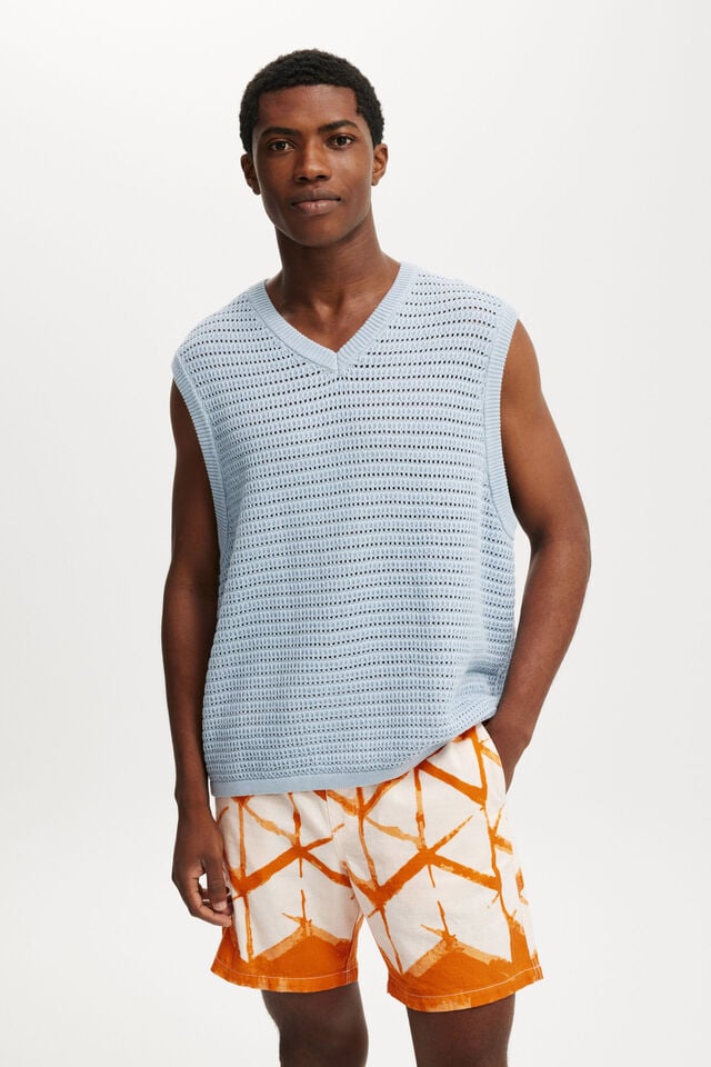 Cotton On Easy Short Orange Abstract Print