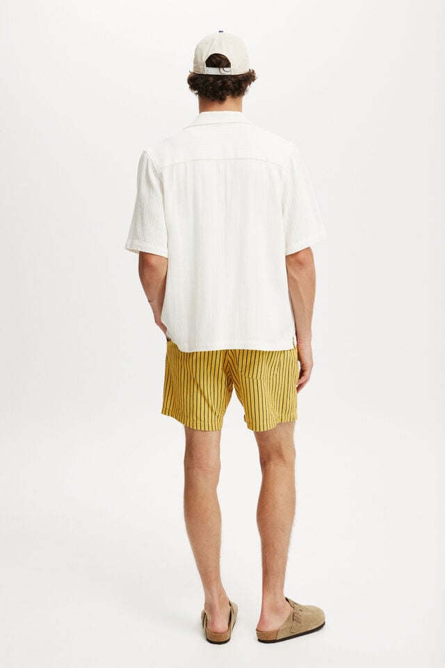 Cotton On Easy Short Yellow Fruits Stripe