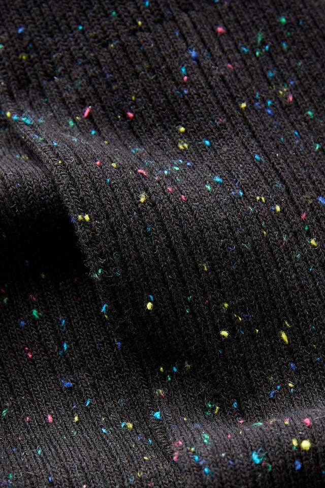 Cotton On Easy Sock Black Fleck