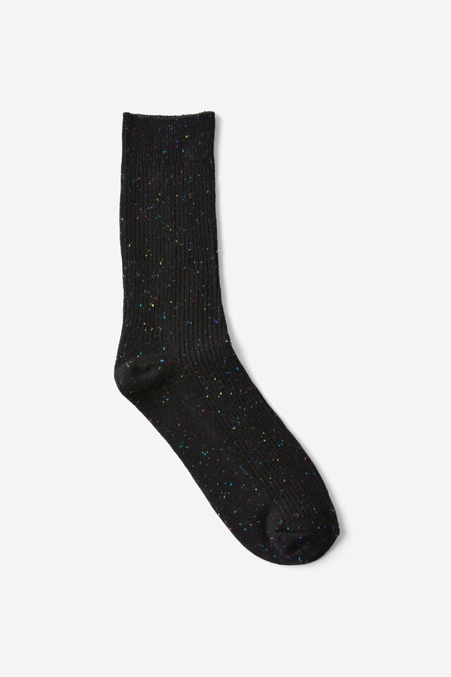 cotton on Easy Sock black fleck