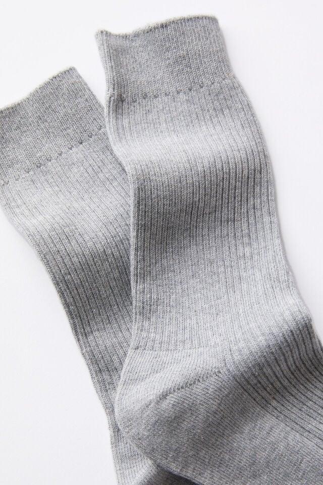 Cotton On Easy Sock Grey Marle