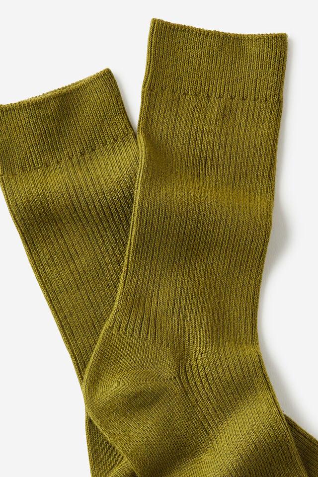 Cotton On Easy Sock Olive