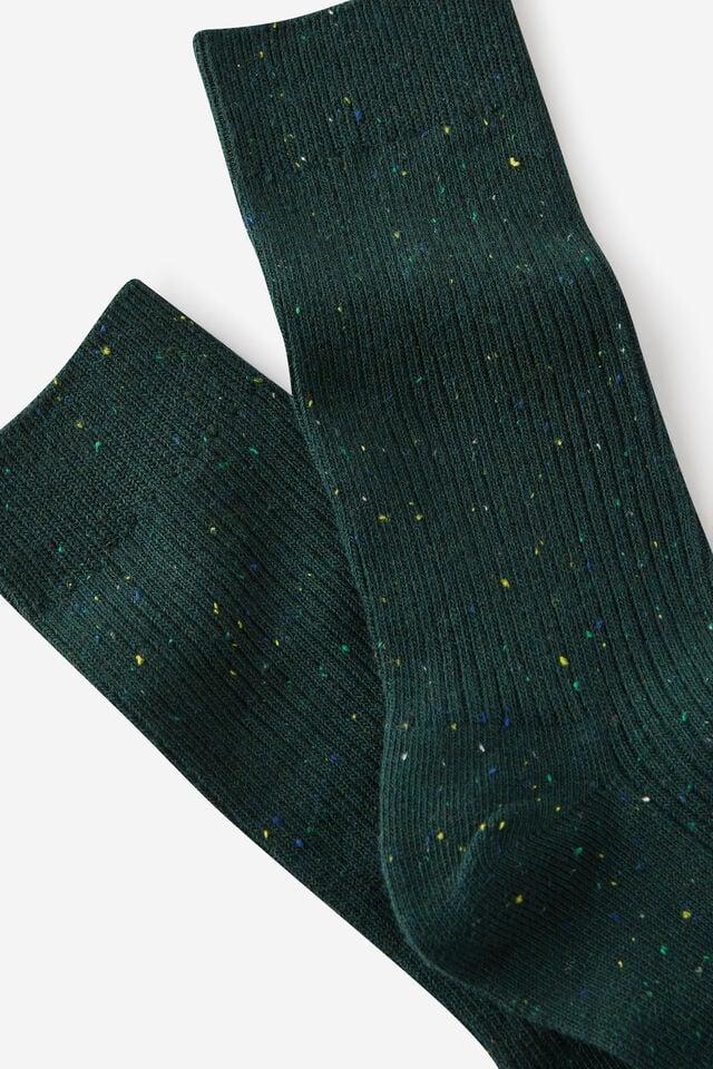 Cotton On Easy Sock Pine Needle Fleck