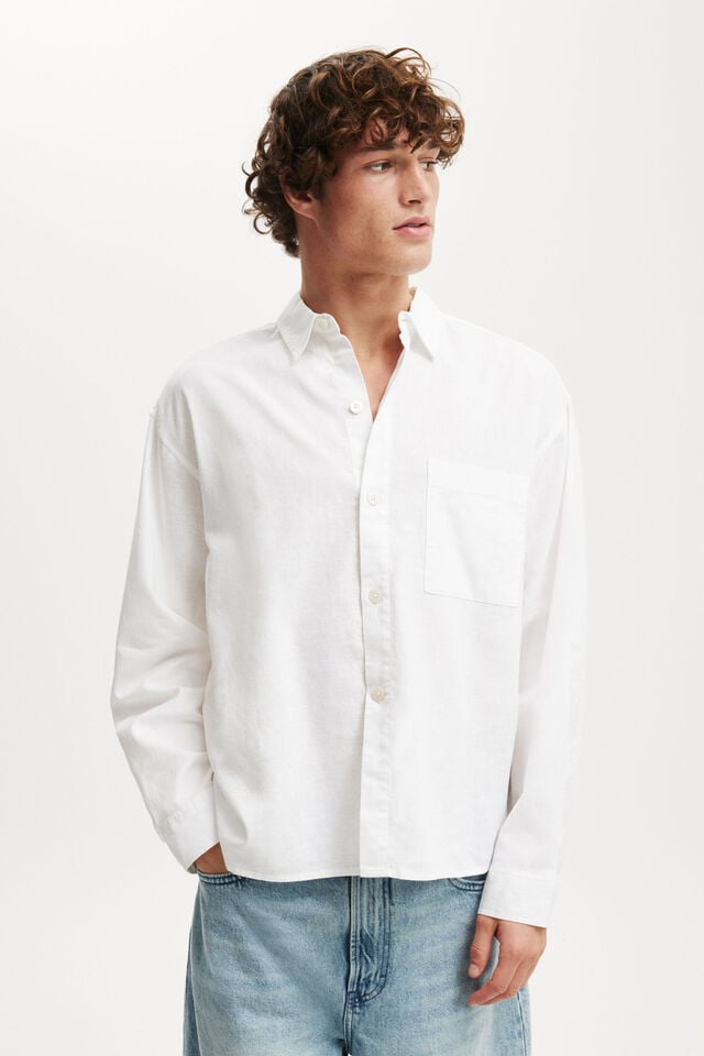 cotton on Eli Long Sleeve Shirt white