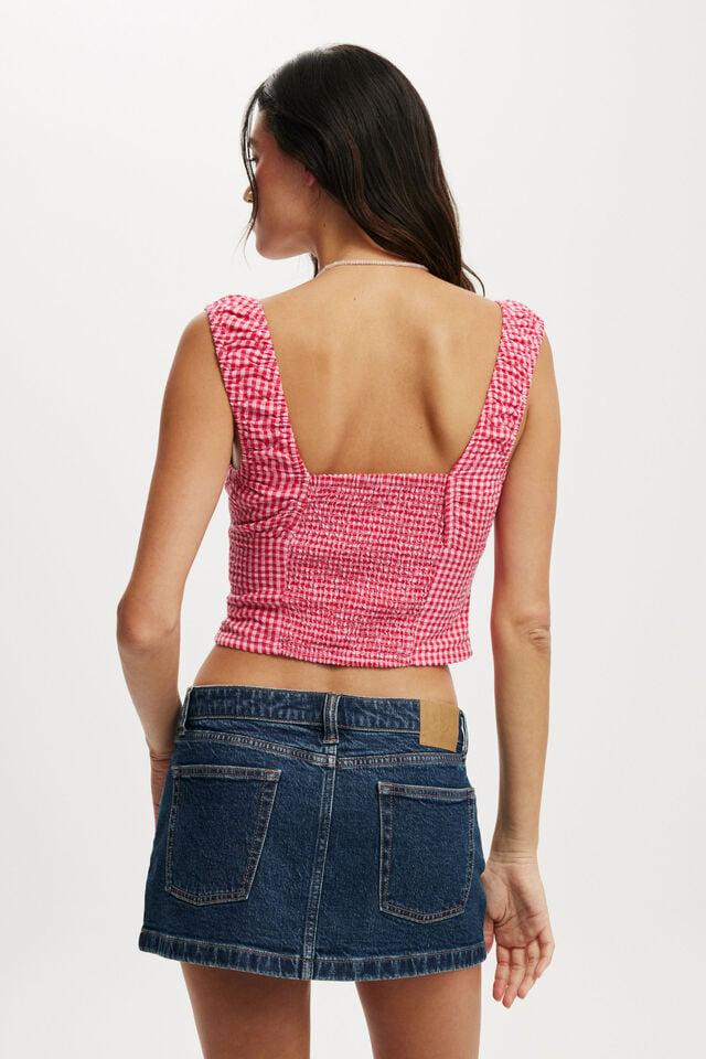 Cotton On Ella Corset Top Millie Gingham