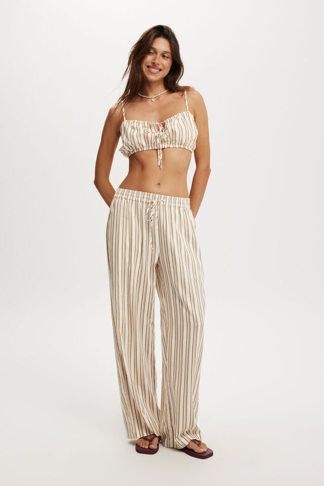 Cotton On Emily Micro Top Karina Stripe Artichoke