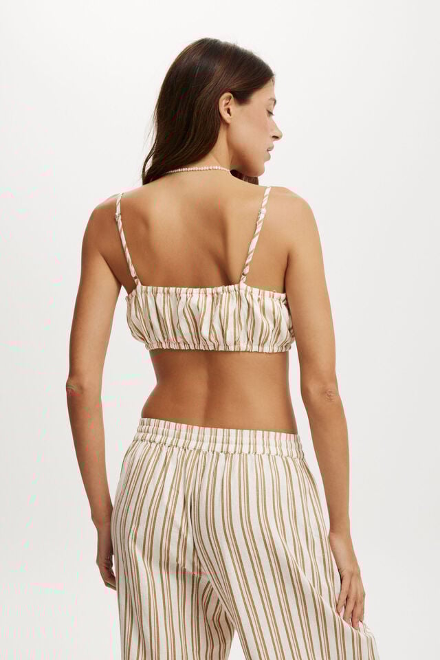 Cotton On Emily Micro Top Karina Stripe Artichoke