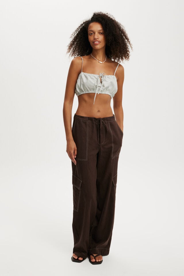 Cotton On Emily Micro Top Micro Check Seersucker