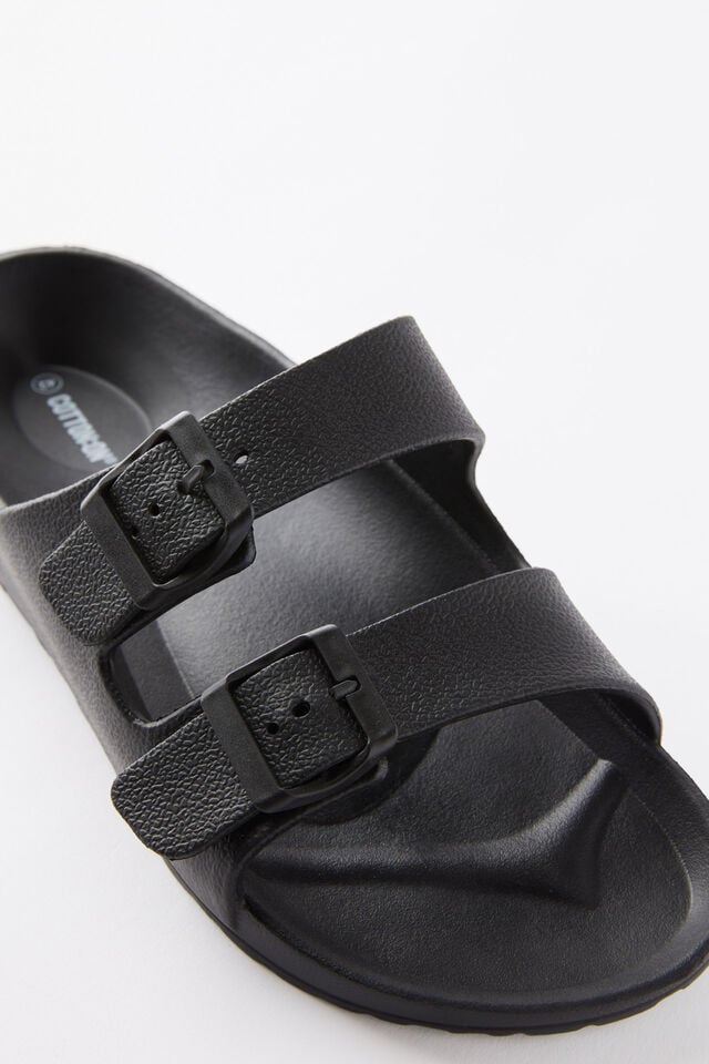 Cotton On Eva Double Buckle Black