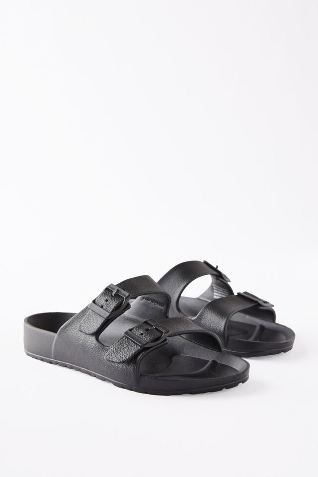 Cotton On Eva Double Buckle Black