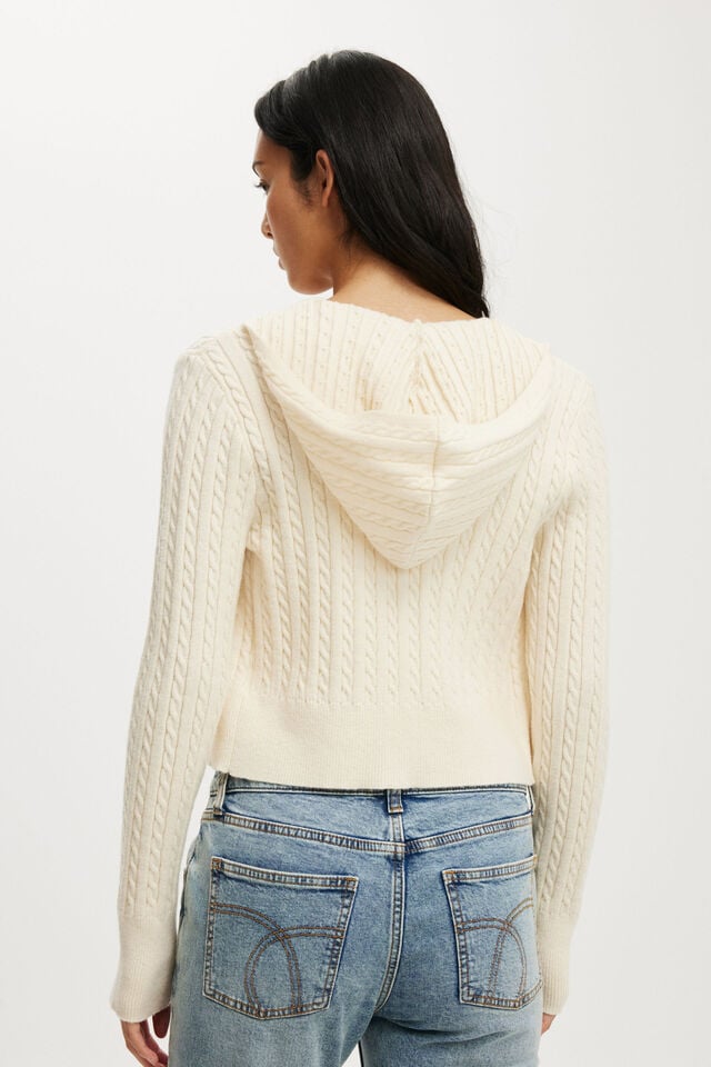 Cotton On Everfine Double Zip Up Hoodie Porcelain