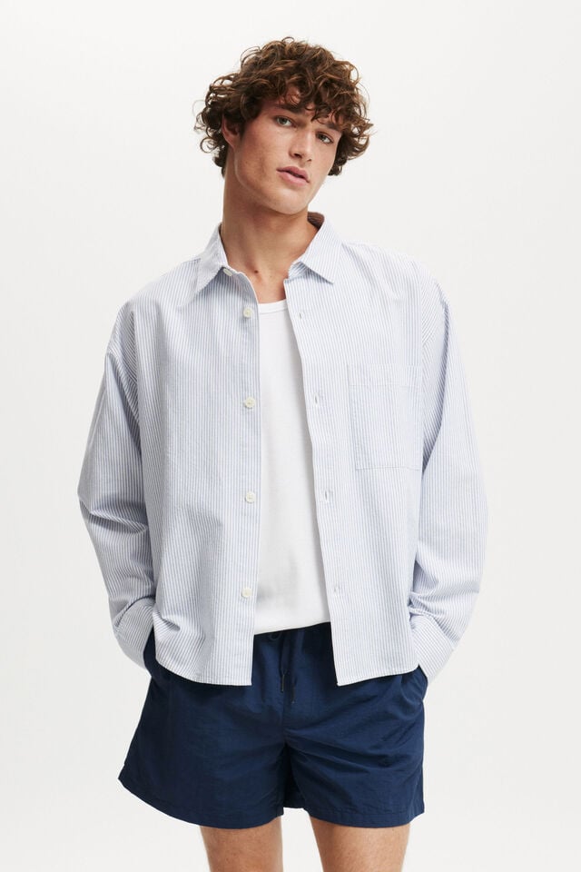 Cotton On Everyday Short Navy Piping