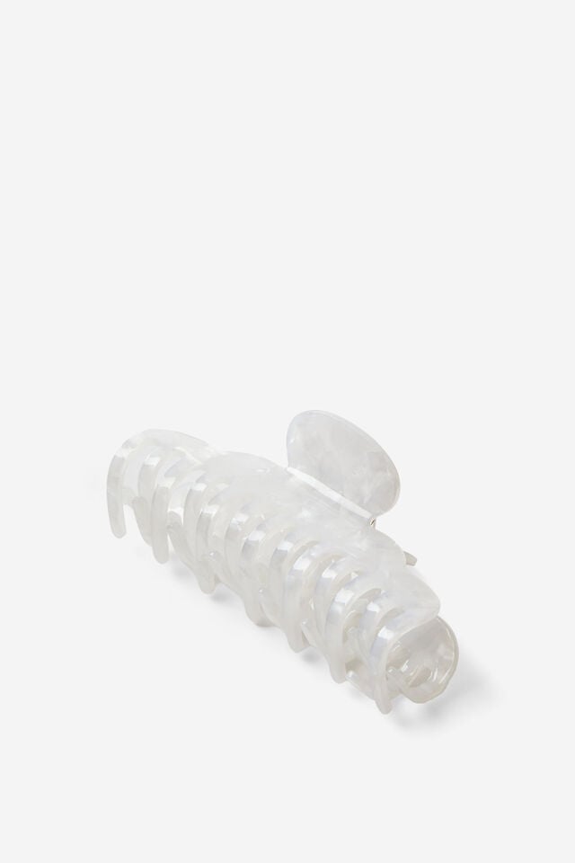Cotton On Extra Large Chloe Hair Claw White Marble