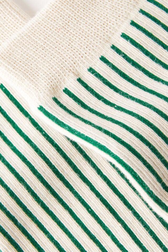 Cotton On Fashion Sock Bone/sweet Green/stripes