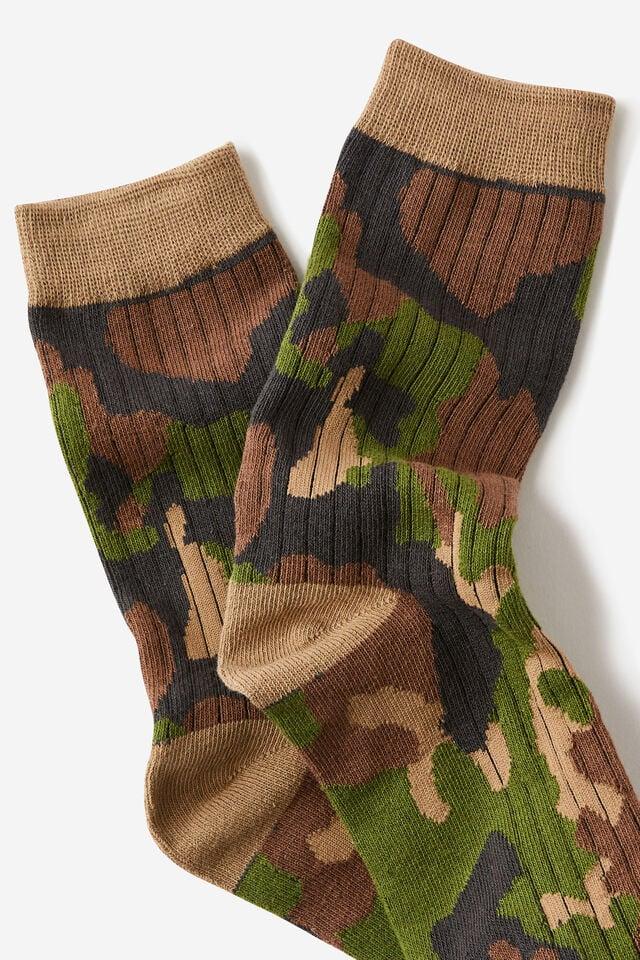 Cotton On Fashion Sock Camo