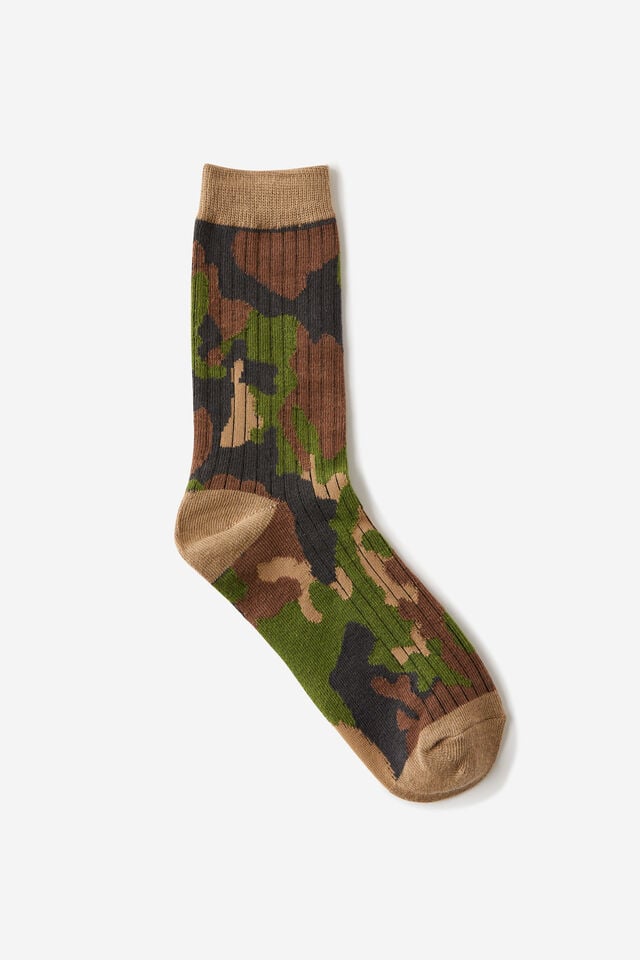 cotton on Fashion Sock camo
