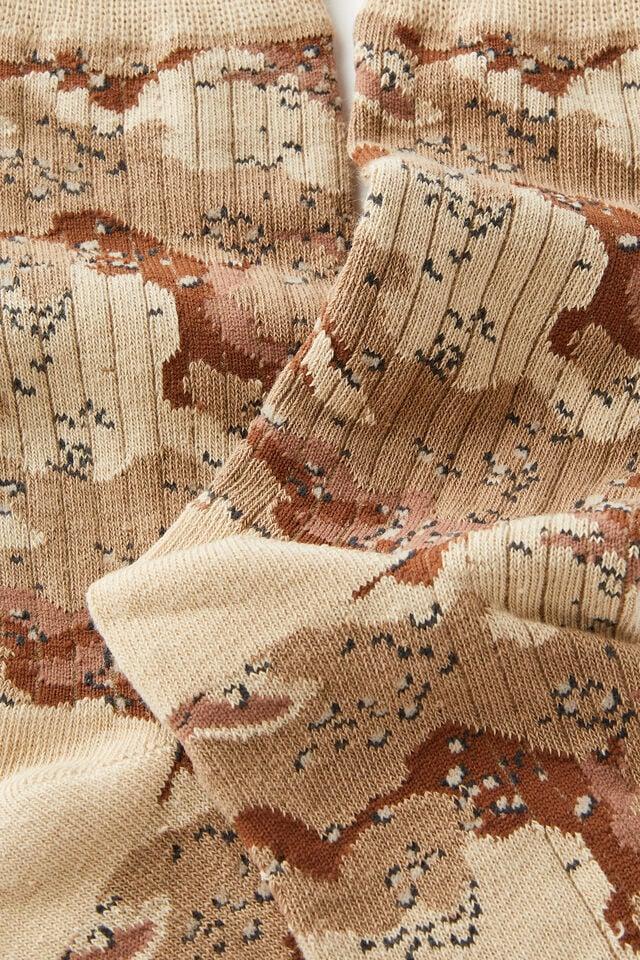 Cotton On Fashion Sock Desert Camo