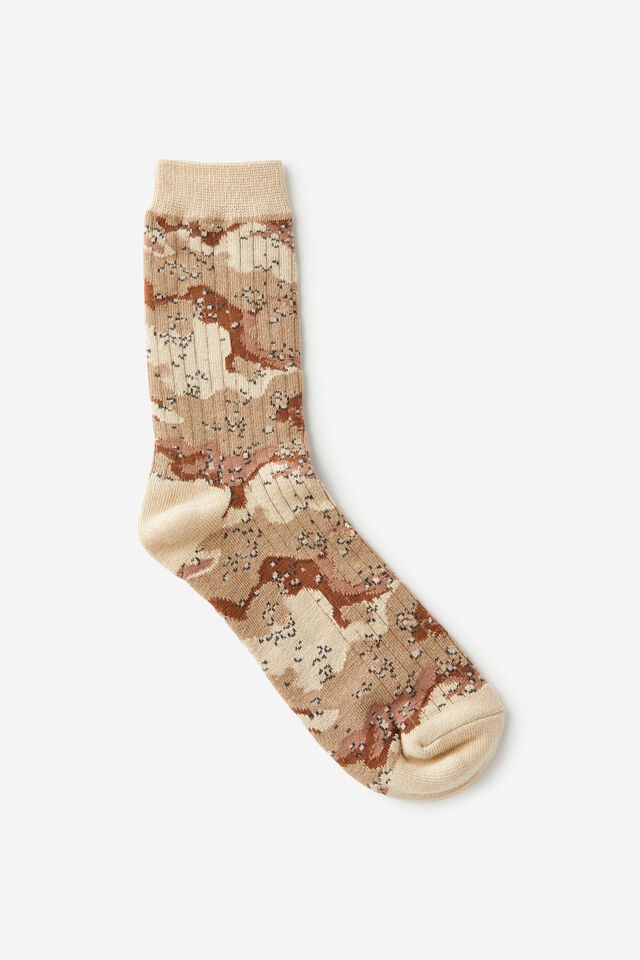 cotton on Fashion Sock desert camo