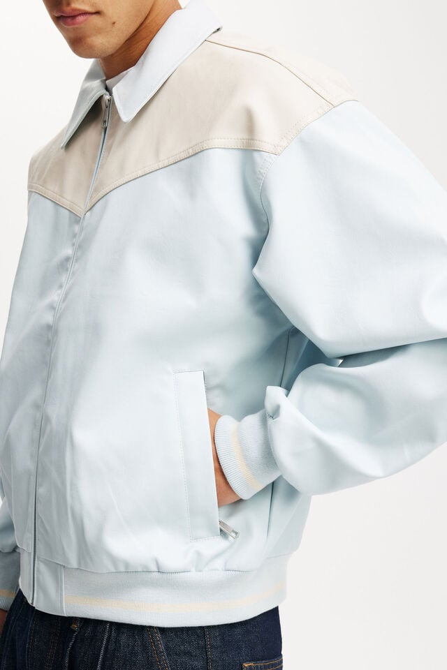 Cotton On Faux Leather Western Jacket Ice