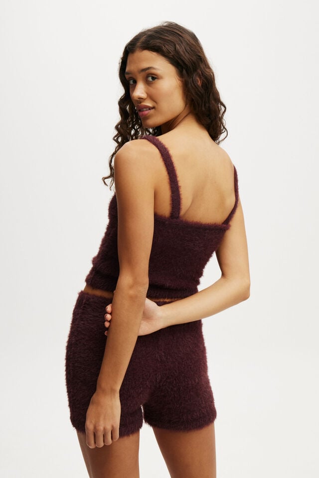 Cotton On Fluffy Knitted Cami Dark Oak/fluffy