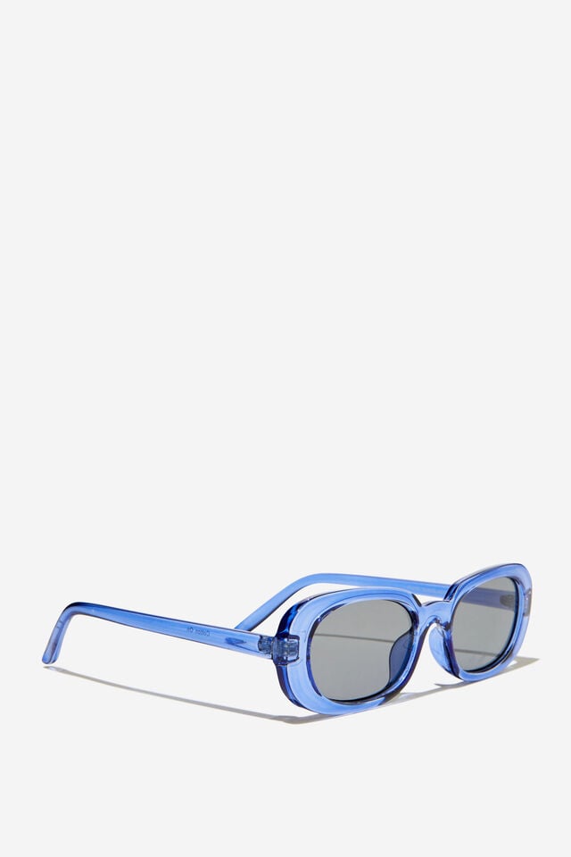Cotton On Fluid Sunglasses Rave Blue Crystal/grey