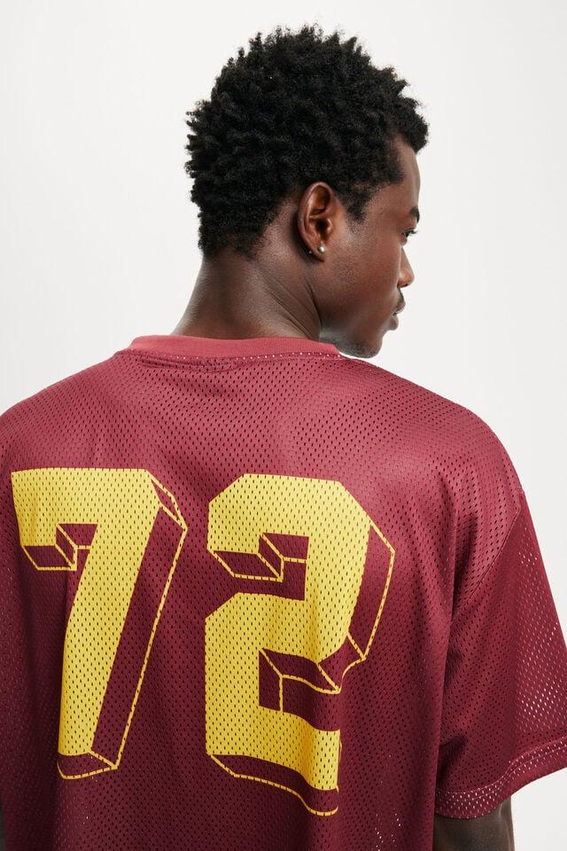 Cotton On Football Jersey Burgundy/nyc Stars