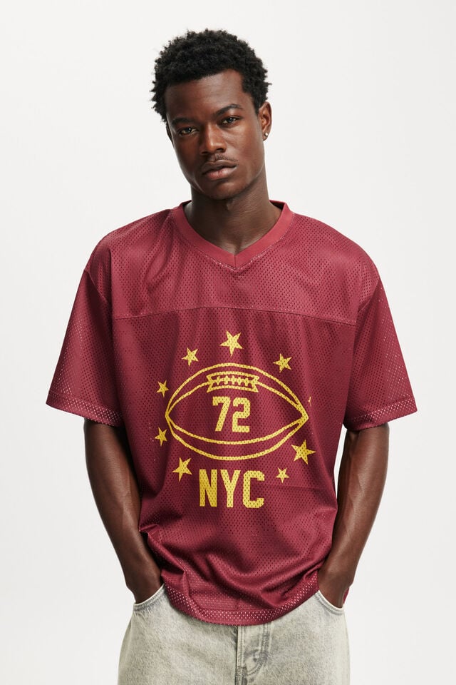 cotton on Football Jersey burgundy/nyc stars
