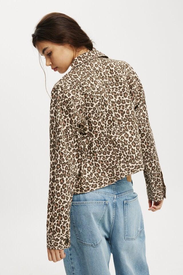 Cotton On Freddie Boxy Jacket Leopard