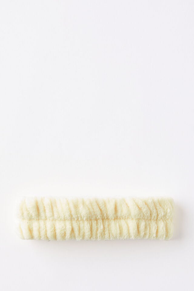 Cotton On Get Ready Headband Lemon Icing Yellow