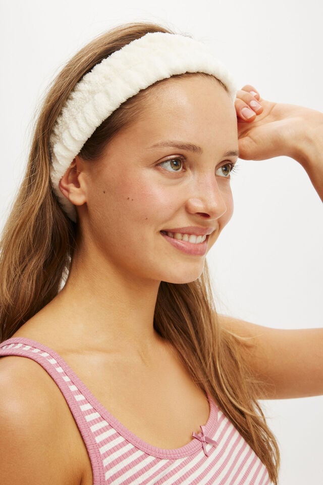 cotton on Get Ready Headband lemon icing yellow