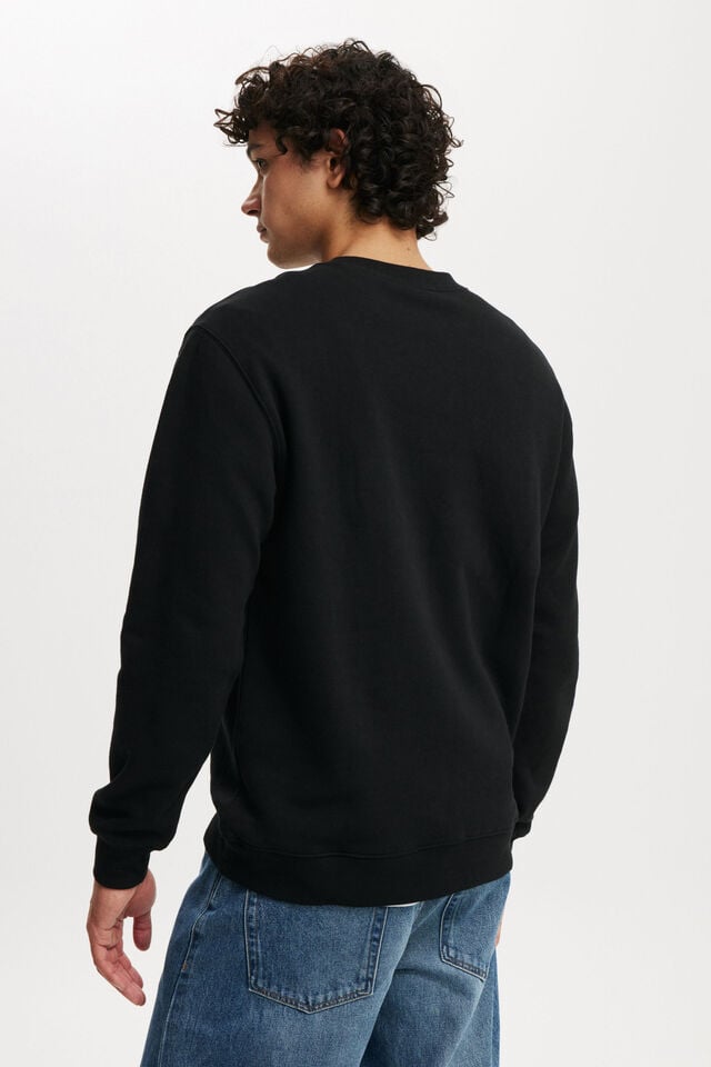 Cotton On Graphic Crew Fleece Black/modern