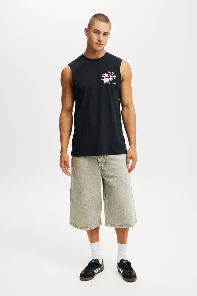 Cotton On Graphic Muscle Black/shibuya Series