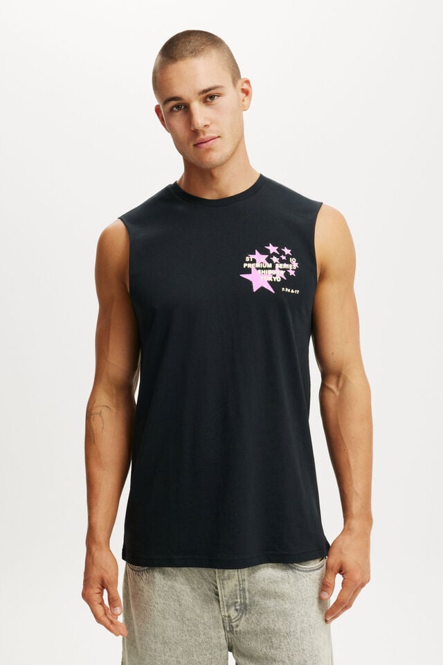 cotton on Graphic Muscle black/shibuya series