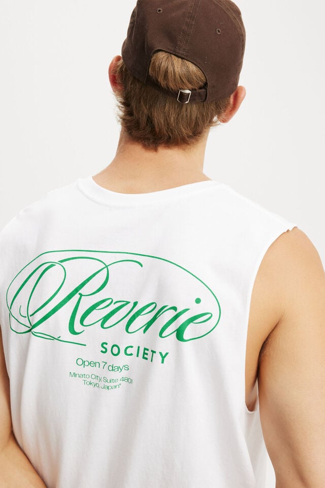 Cotton On Graphic Muscle White/reverie Grit