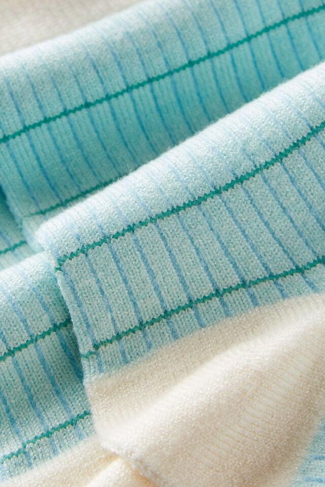 Cotton On Grid Pattern Crew Sock Cloudy Jade