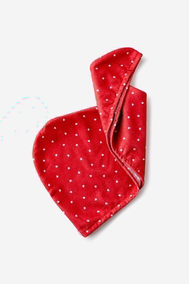 Cotton On Grwm Hair Turban Hearts Red