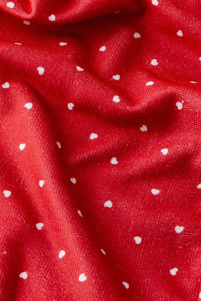 Cotton On Grwm Hair Turban Hearts Red