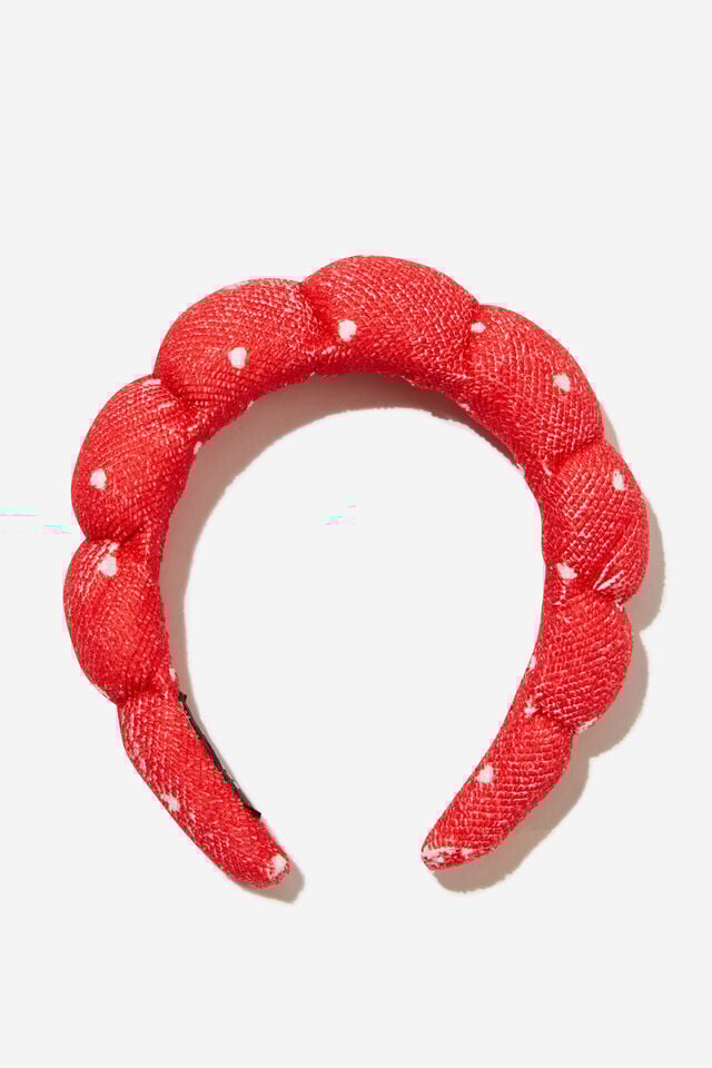 cotton on Grwm Skincare Headband hearts red