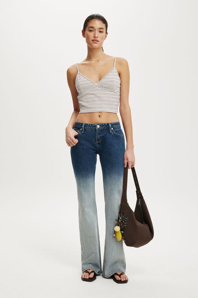 Cotton On Hailey V Neck Cami Kimmi Stripe Babydoll