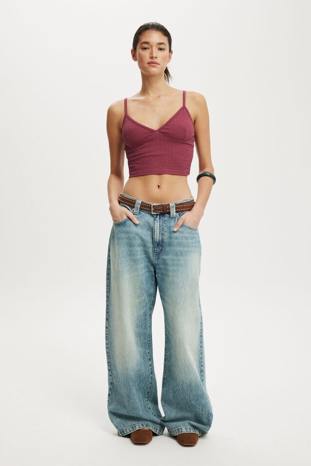 Cotton On Hailey V Neck Cami Rich Plum