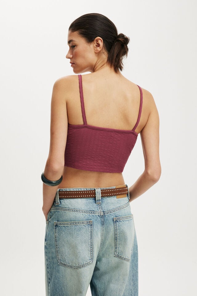 Cotton On Hailey V Neck Cami Rich Plum